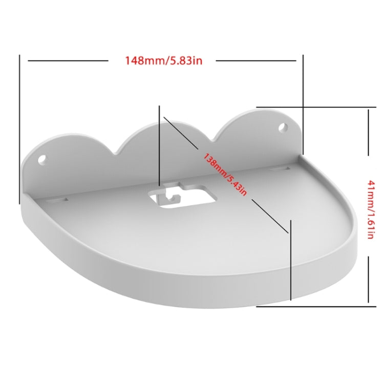 2 PCS Wall Mount For Amazon Echo Dot 4(Black)