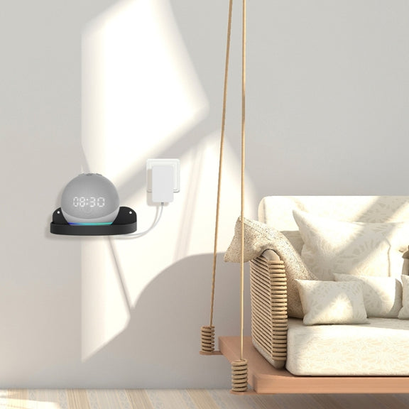 2 PCS Wall Mount For Amazon Echo Dot 4(Black)