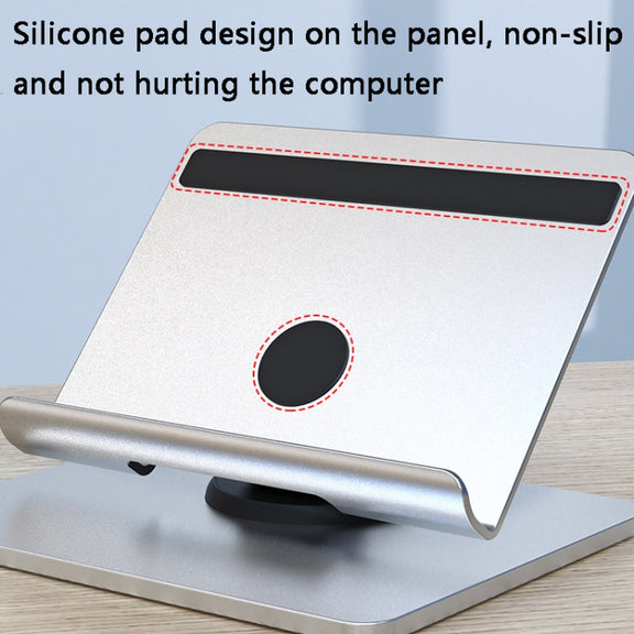 Aluminum Alloy Folding Tablet Bracket(Bright Silver)