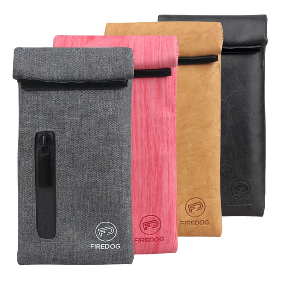 FIREDOG CL-104 Zipper Smoke Anti-Clad Bag Mini Tobacco Bag(Wash Canvas)