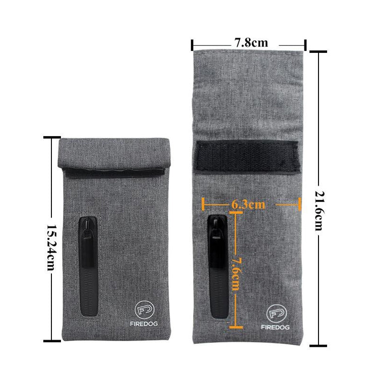 FIREDOG CL-104 Zipper Smoke Anti-Clad Bag Mini Tobacco Bag(Wash Canvas)