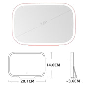 Car Sun Visor Makeup Mirror With LED Light(White)