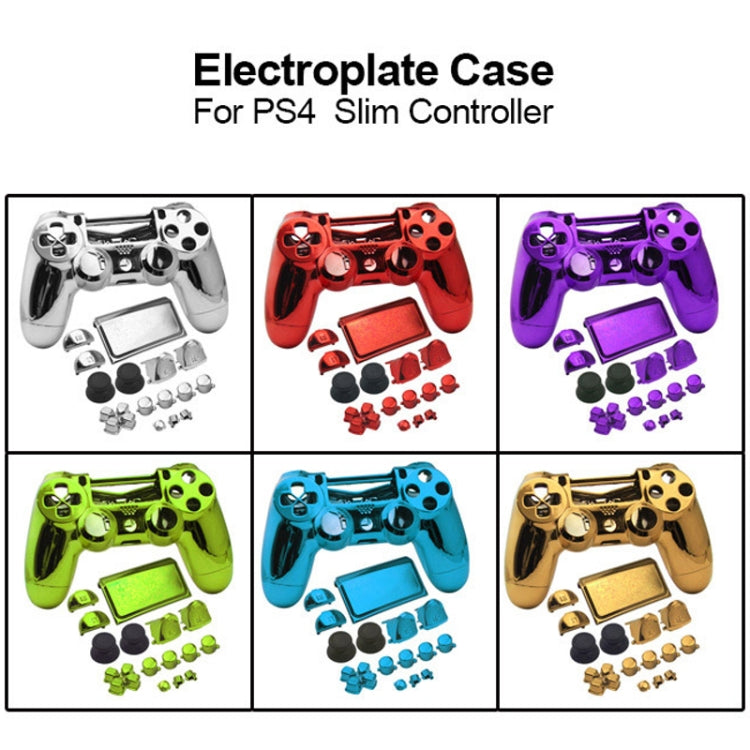 Electroplated Protective Case For PS4 Slim(Green)