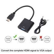 ZHQ008 HD HDMI To VGA Converter with Audio(Black)