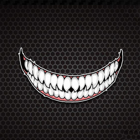 J06 Motorcycle Helmet Sticker Small Teeth