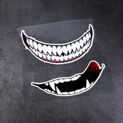 J06 Motorcycle Helmet Sticker Small Teeth