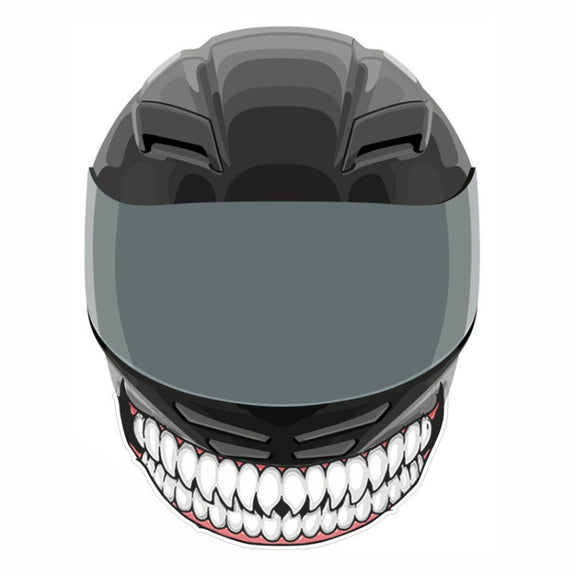 J06 Motorcycle Helmet Sticker Small Teeth