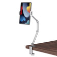 P60 Desktop Folding Mobile Phone Chuck Holder For 4-13 Inch Mobile Phone/Tablet(Silver) - Desktop Holder by PMC TechLife | Online Shopping South Africa | PMC TechLife