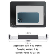P60 Desktop Folding Mobile Phone Chuck Holder For 4-13 Inch Mobile Phone/Tablet(Silver)