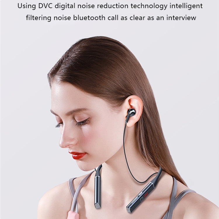 S720 Neck-Mounted Bluetooth Headphone Support TF Card(Black)