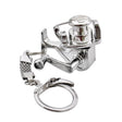 Metal Fishing Wheel Decoration Pendant Mini Wheel Fish Key Chain, Color: A - free shipping - PMC TechLife - Order now!