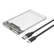 TU31 2.5 Inch USB3.1 TYPE-C Interface Hard Disk Transparent Protective Shell - HDD Enclosure by PMC TechLife | Online Shopping South Africa | PMC TechLife