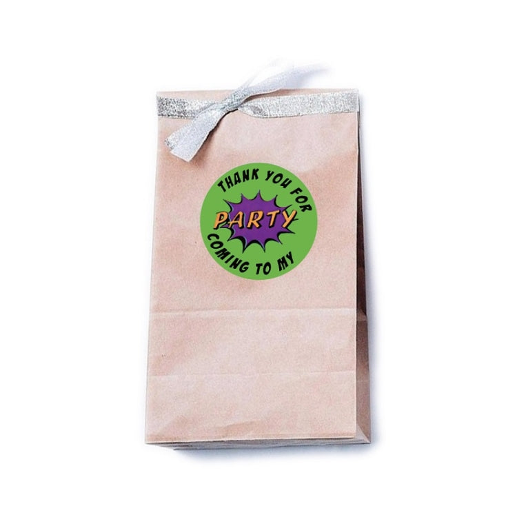 Floral Heart-shaped Thank You Sticker Wedding Decoration Label, Size: 2.5cm / 1 inch(A-196)