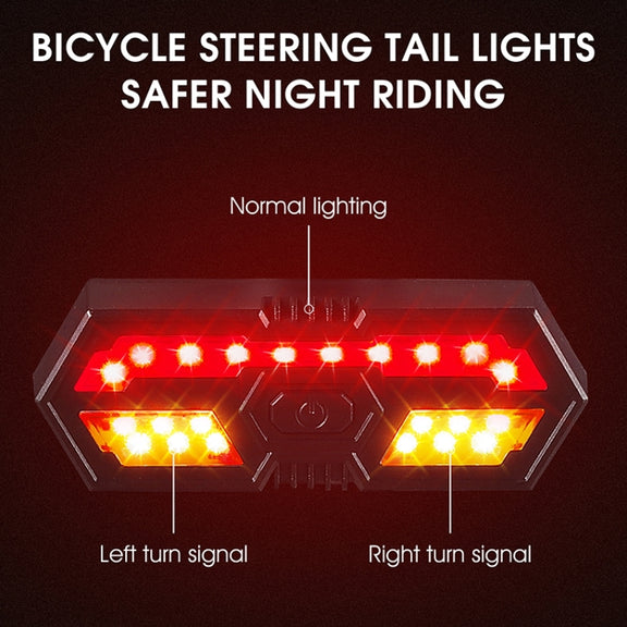 WEST BIKING Bicycle Remote Control Tail Light With Horn Tone(Black)