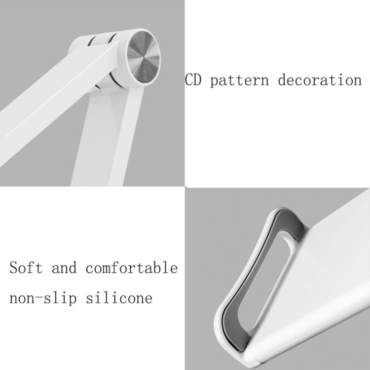 WS-2 Wall-Mounted Folding Telescopic Holder For Mobile Phone And Tablet(White)
