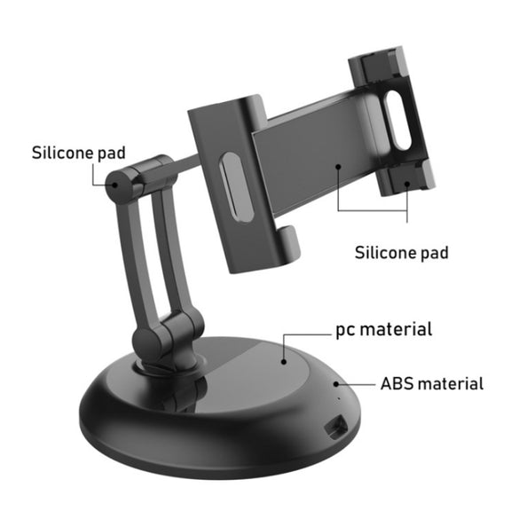 PB-45S Desktop Foldable Stand, For 5-12.9 Inch Mobile Phone/Tablet(Black)