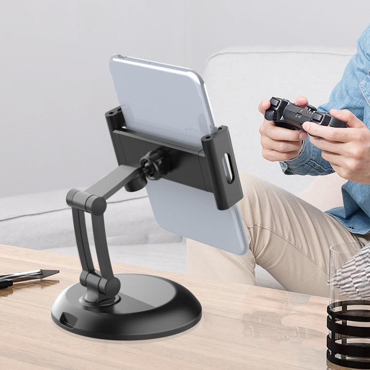 PB-45S Desktop Foldable Stand, For 5-12.9 Inch Mobile Phone/Tablet(Black)