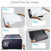 Game Accessories Host CD-ROM Version Replacement Shell Protective Shell For PS5(Midnight Black)