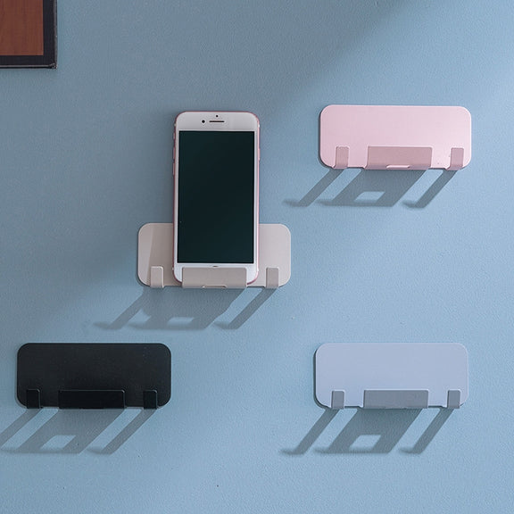 2 PCS  Punch-Free Wall-Mounted Rack Mobile Phone Charging Holder(Blue)