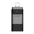 256GB Type-C + 8 Pin + USB 3.0  3 In 1 OTG Metal USB Flash Drive(Black) - U Disk & Card Reader by PMC TechLife | Online Shopping South Africa | PMC TechLife