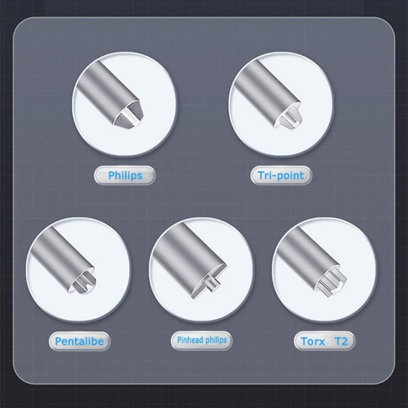 Qianli Super Tactile Grip-Type Precision Silent Dual-Bearing Screwdriver, Series: Type B Tri-point
