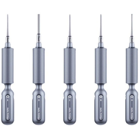 Qianli Super Tactile Grip-Type Precision Silent Dual-Bearing Screwdriver, Series: Type  D Pinhead Philips