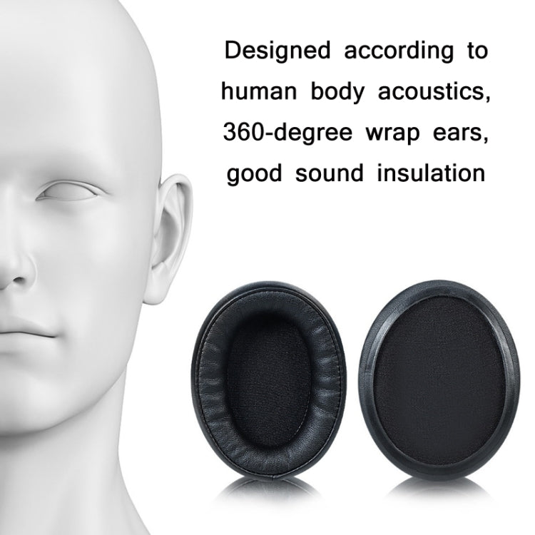 1 Pair Sponge Headphone Covers For Audio-Technica ATH-AR5BT / AR5iS(Black+Blue)