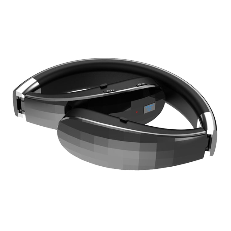 Telescopic Neck-Mounted Folding Bluetooth Earphone(Black)