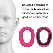 1 Pair Sponge Earmuff Headrest Pad For Logitech G435, Color: Rose Red Earmuffs