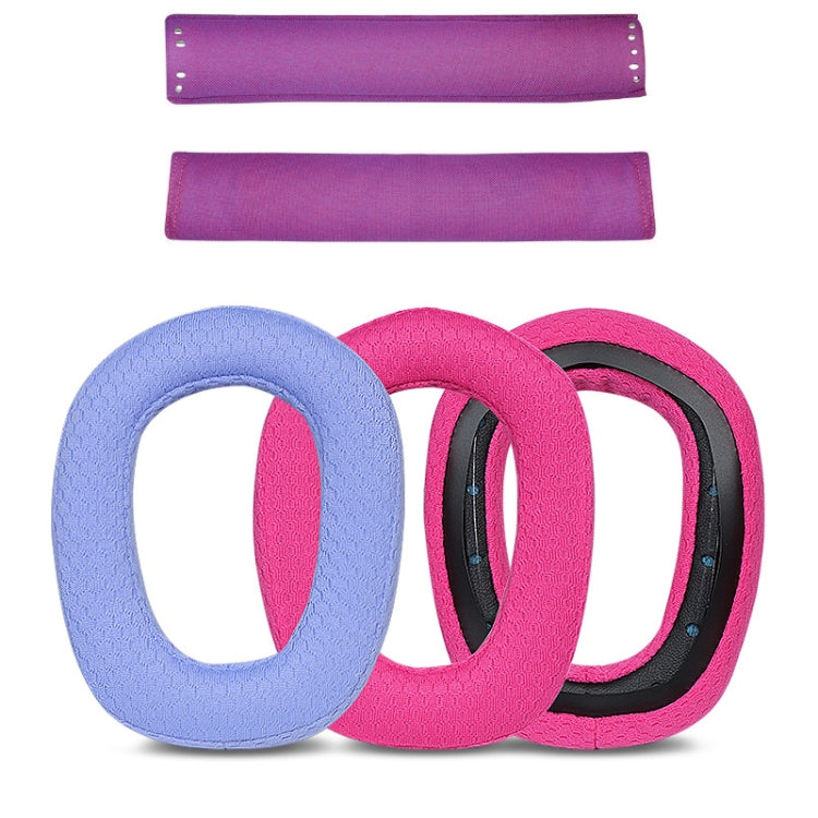 1 Pair Sponge Earmuff Headrest Pad For Logitech G435, Color: Purple Earmuffs