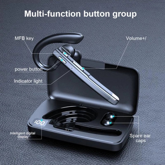 520 Gen2 Earhook Business Bluetooth Headphone, Style: With Charging Case