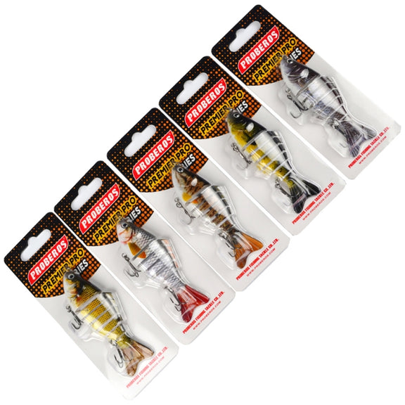 2 PCS PROBEROS HS001 10cm 15.5g Road Sub-Fish Bait Plastic Hard Bait(A)