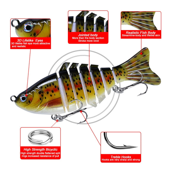 PROBEROS HS066 10cm 15.5g Sea Fishing Simulation Road Sub-Bait(A)