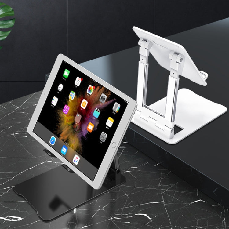 Desktop Foldable Liftable Anti-Skid Mobile Phone And Tablet Stand(Black)