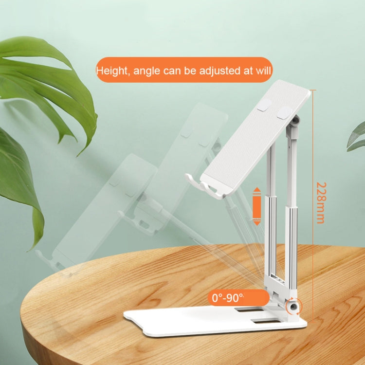 Desktop Foldable Liftable Anti-Skid Mobile Phone And Tablet Stand(Black)