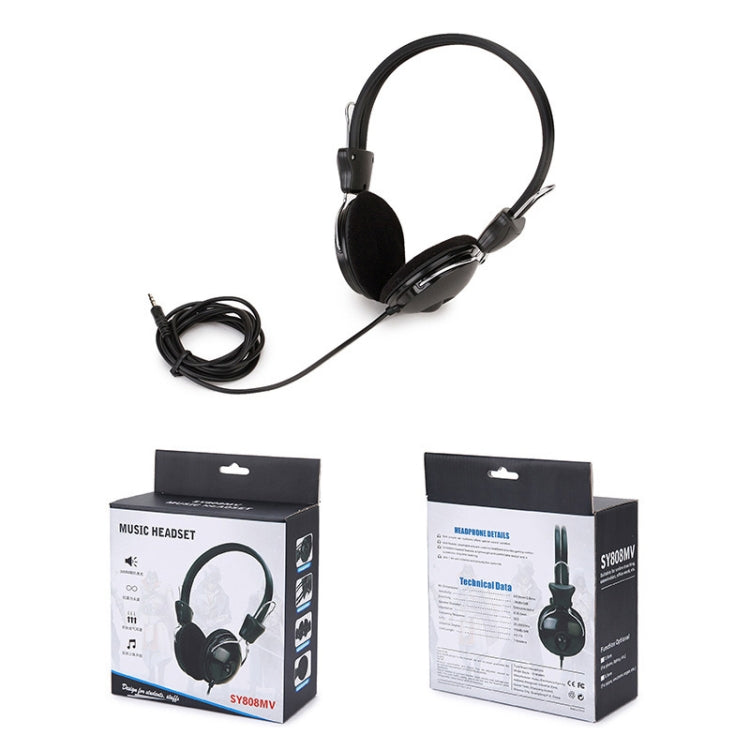 Soyto SY808MV Online Class Office Computer Headset, Cable Length: 1.6m, Color: Black 6.5mm