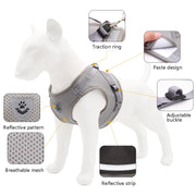 BL-844 Pet Chest Straps Reflective Breathable Dog Rope, Size: S(Black)