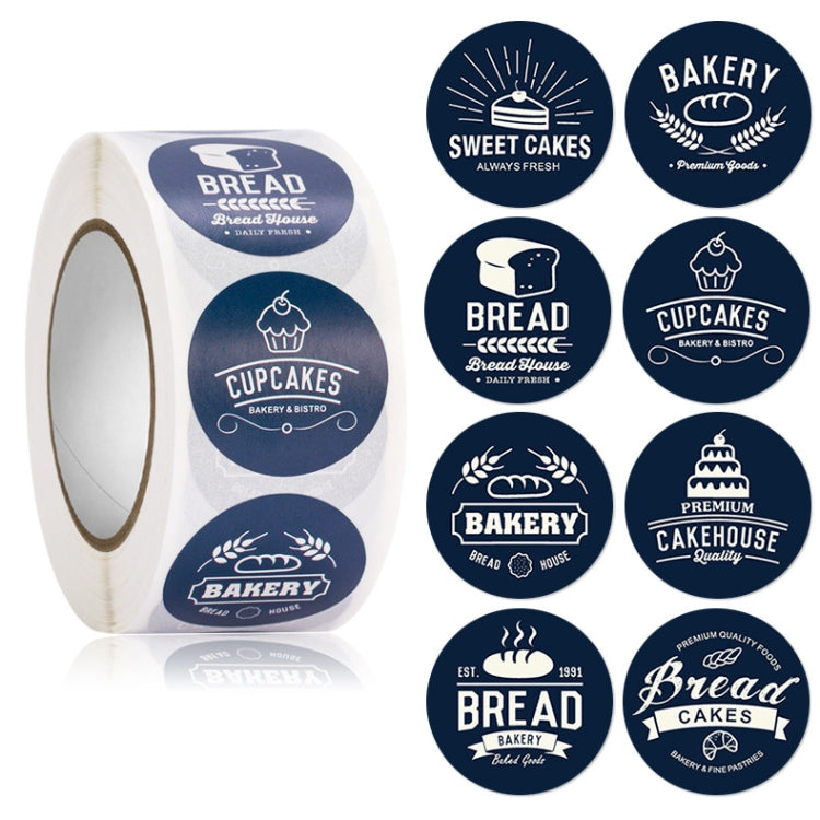 Bakery Cake Shop Cartoon Cute Sticker Decorative Sealing Sticker, Size: 2.5cm / 1 Inch(HA021)