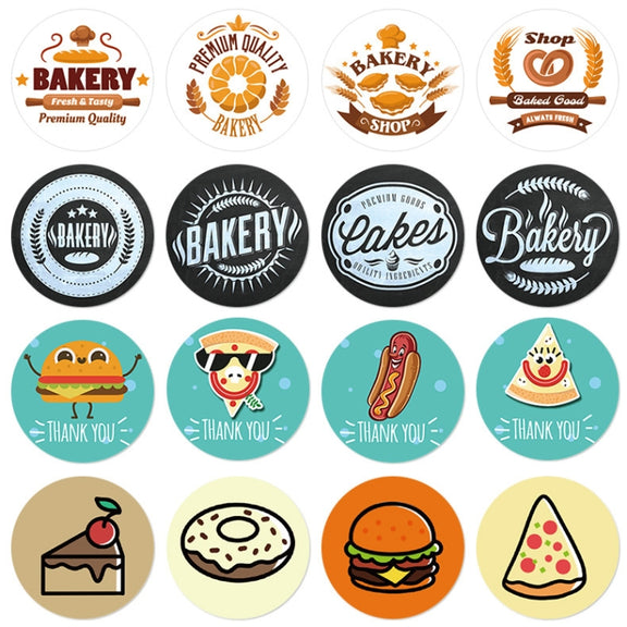 Bakery Cake Shop Cartoon Cute Sticker Decorative Sealing Sticker, Size: 2.5cm / 1 Inch(HA015)