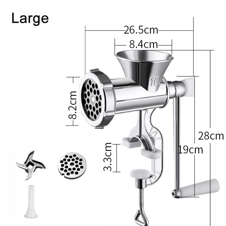 Household Manual Grinder Sausage Machine, Specification: No. 10 Large