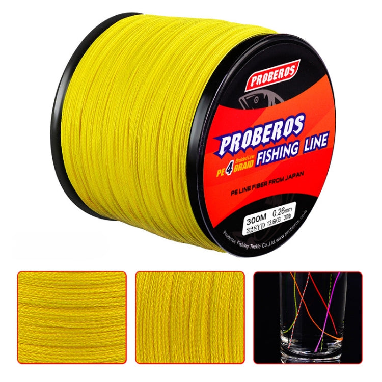 PROBEROS 4 Edited 300M Fish Line, Line number: 4.0 / 40LB(Green)