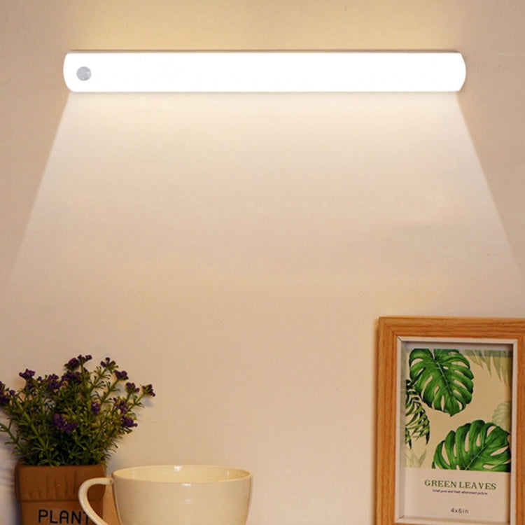 Magnetic Rechargeable Cabinet Bedside Human Body Induction Lamp, Specification: 600 mAh  With Switch 25cm(White Light)