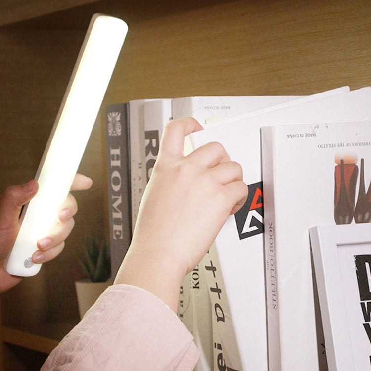 Magnetic Rechargeable Cabinet Bedside Human Body Induction Lamp, Specification: 600 mAh  With Switch 25cm(White Light)