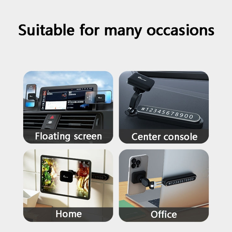 Sumi-tap Stp-0058 3 In 1 Magnetic Car Phone Holder(Gray)