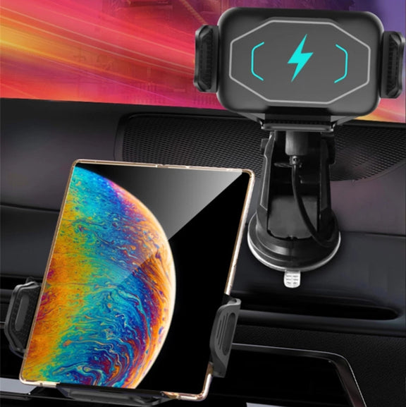 S15 15W QI Magnetic Car Wireless Charging Holder For Folding Screen Phone(Black)