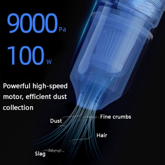 FL-8803 Portable Handheld Car Vacuum Cleaner, Style: 3.7V Wireless Charging (Black)