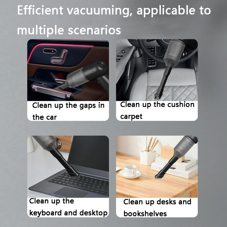 FL-8803 Portable Handheld Car Vacuum Cleaner, Style: 3.7V Wireless Charging (Black)