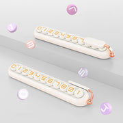 Colorful Car Temporary Parking Number Card, Color: Milk Tea