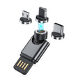 USB Portable Magnetic Adapter, Random Colors Delivery, Model: Data Function(3 in 1) - Charging Cable & Head by PMC TechLife | Online Shopping South Africa | PMC TechLife