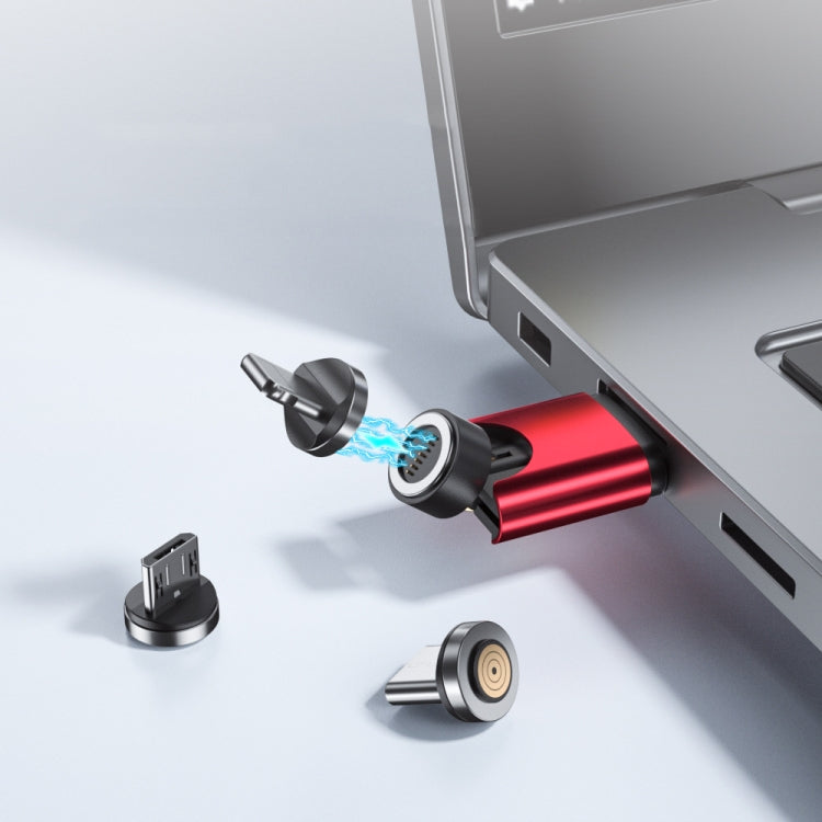 USB Portable Magnetic Adapter, Random Colors Delivery, Model: Data Function(3 in 1)